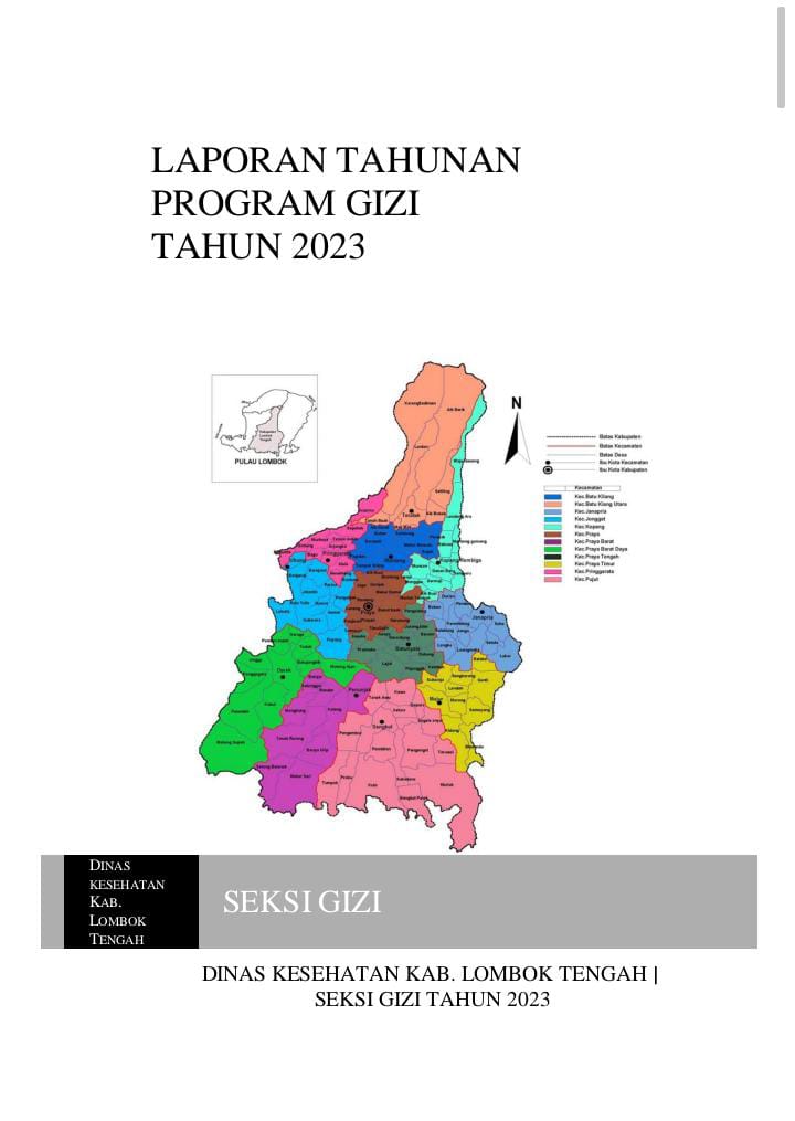 Cover LAPORAN TAHUNAN PROGRAM GIZI TAHUN 2023