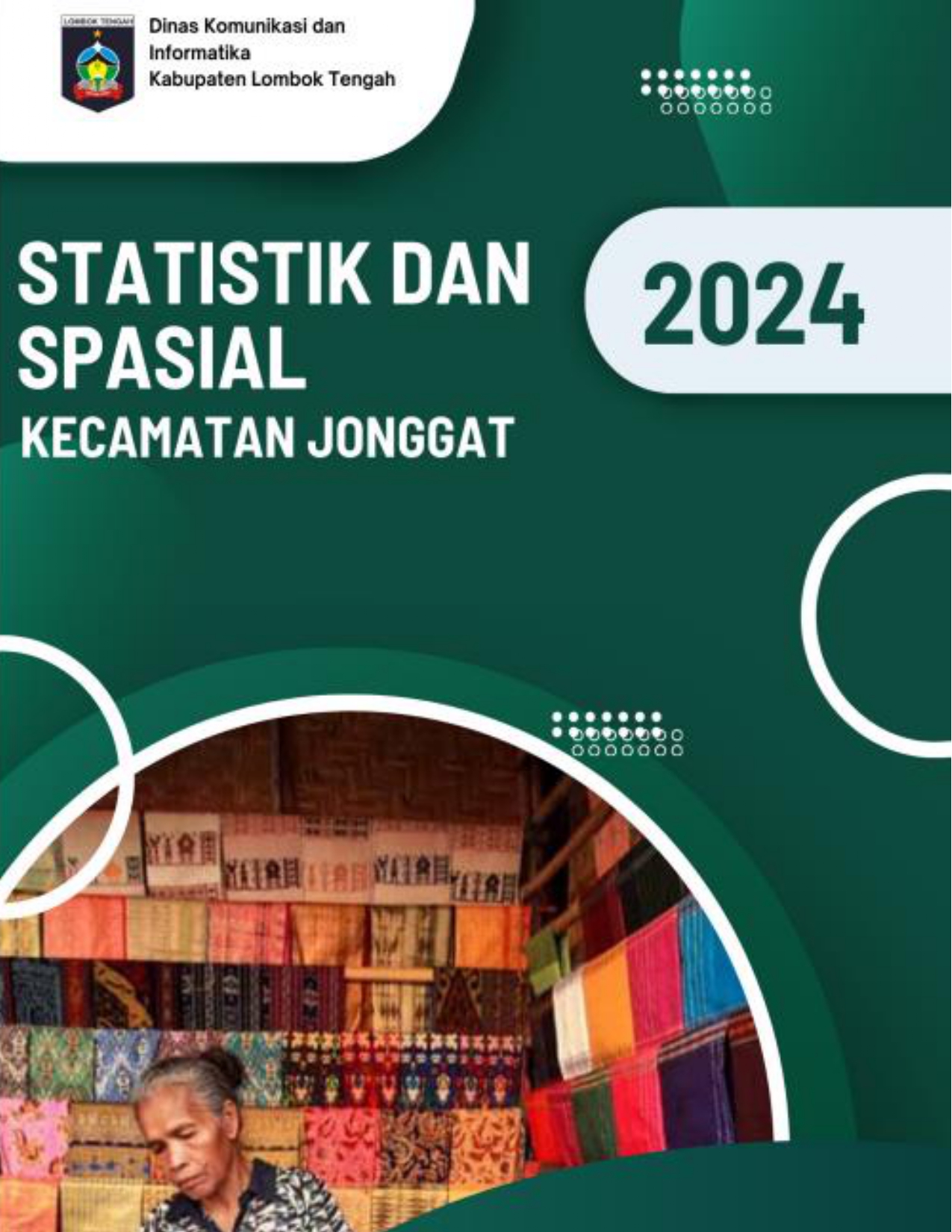 Cover STATISTIK DAN SPASIAL KECAMATAN JONGGAT TAHUN 2024