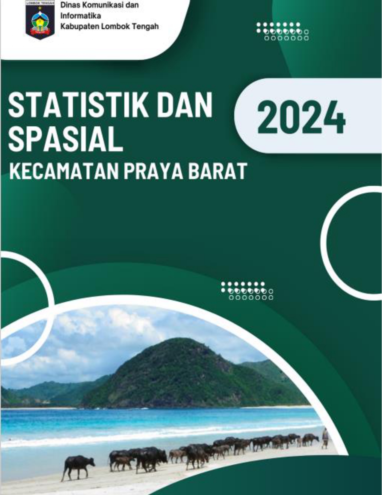 Cover STATISTIK DAN SPASIAL KECAMATAN PRAYA BARAT TAHUN 2024